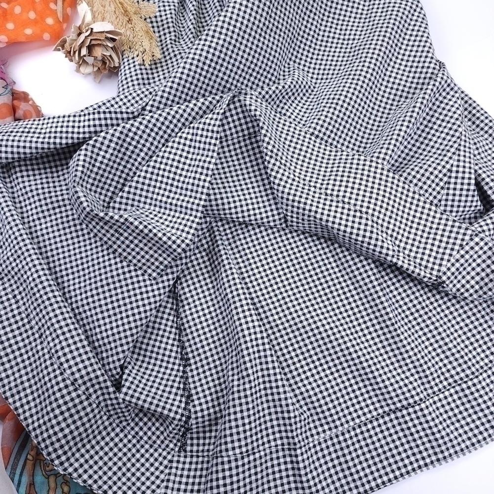 New Lisa Marie Fernandez Black White Seersucker Belted Button Down Maxi Dress XS - Picture 6 of 15